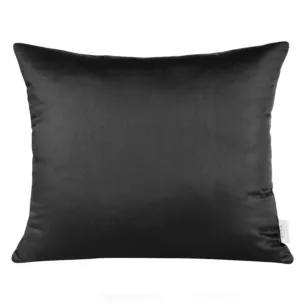 Poszewka na poduszkę 50x70 cm z satyny bawełnianej czarna DINA Eurofirany