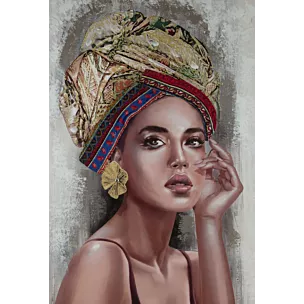 Obraz ręcznie malowany portret kobiety Eurofirany