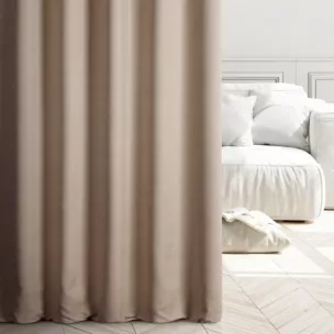 Tkanina zasłonowa miękka gładka o zamszowym chwycie Eurofirany