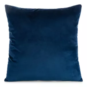 Poszewka na poduszkę 45x45 cm welwetowa o delikatnym połysku gładka granatowa GAJA 1 Eurofirany