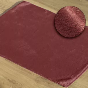 Dywanik łazienkowy EMILIO bordowy Eurofirany