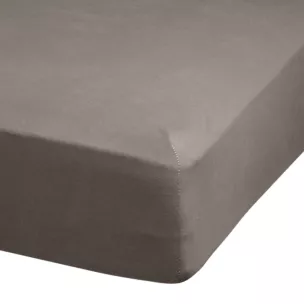 Prześcieradło jersey z gumką 140x200 cm z bawełny kolor grafitowy 140 g/m2 ADELA Eurofirany