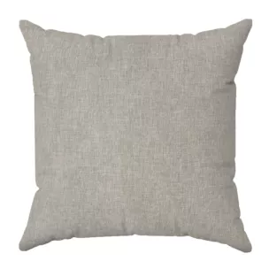 Poszewka szyta jasnoszara z tkaniny zaciemniającej typu dimout o naturalnym splocie, z efektem melanżu