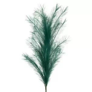 Sztuczna gałązka dekoracyjna TRAWA PAMPASOWA ciemnoturkusowa z dużym pióropuszem Eurofirany