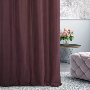 Tkanina zasłonowa miękka gładka o zamszowym chwycie Eurofirany