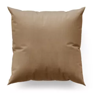 Poszewka na wymiar beżowa z miękkiej tkaniny welwetowej