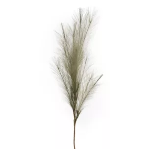Gałązka sztuczna trawa pampasowa ciemnozielona z ozdobnym pióropuszem 100 cm