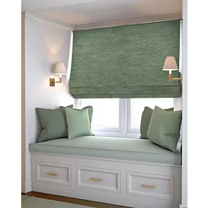 Roleta rzymska DORA - HIT miętowa z miękkiej tkaniny o welurowej strukturze