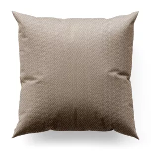 Poszewka szyta srebrno złota z tkaniny w drobny dwukolorowy przeplatany wzór