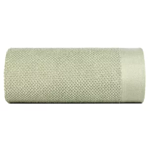 Ręcznik kąpielowy 50x90 cm bawełniany kolor jasnozielony o ryżowej strukturze 550 g/m2 RISO Eurofirany