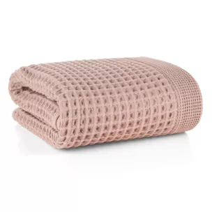 Ręcznik kąpielowy 90x150 cm bawełniany kolor różowy o charakterystycznej gofrowej strukturze 400 g/m2 MELO Eurofirany