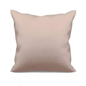 Poszewka szyta ADESSA pudrowo różowa z miękkiej tkaniny o welurowej strukturze