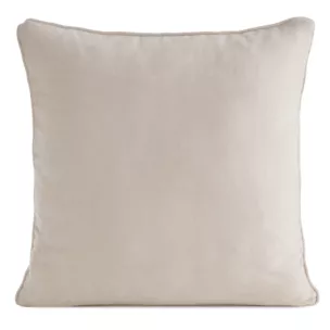 Poszewka na poduszkę 45x45 cm jasnobeżowa z szenilowej tkaniny - VANI Eurofirany