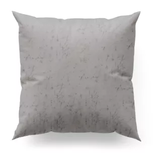Poszewka na wymiar srebrna z miękkiej tkaniny welwetowej z efektem kreszowania, wykończona obciążnikiem