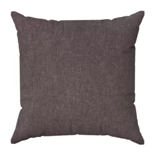 Poszewka szyta popielata z tkaniny zaciemniającej typu dimout o naturalnym splocie, z efektem melanżu