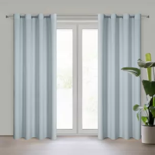 Zasłona platynowa z matowej gładkiej tkaniny 140x250 cm przelotka RITA Eurofirany