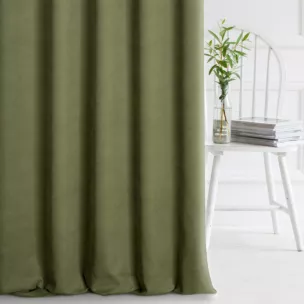 Tkanina zasłonowa miękka gładka o zamszowym chwycie Eurofirany