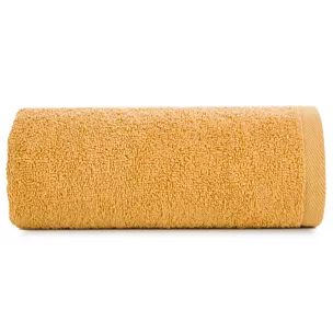 Ręcznik kąpielowy 50x100 cm bawełniany kolor musztardowy 500 g/m2 GŁADKI 2 Eurofirany