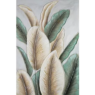Obraz NATURE ręcznie malowane na płótnie egzotyczne liście