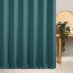 Zasłona szyta na taśmie fala petroa z tkaniny o naturalnym splocie z efektem melanżu