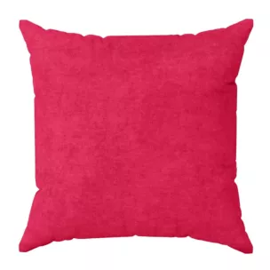 Poszewka szyta DORA - HIT amarantowa z miękkiej tkaniny o welurowej strukturze