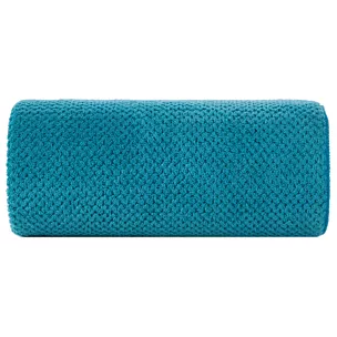 Ręcznik do rąk 30x50 cm szybkoschnący z mikrofibry kolor turkusowy o ryżowej strukturze 280 g/m2 ZOE 1 Eurofirany