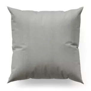 Poszewka szyta NADINE srebrna z miękkiej tkaniny o welurowej strukturze i wyraźnym splocie