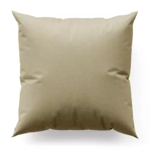 Poszewka szyta ciemnokremowa z miękkiej tkaniny o welurowej strukturze