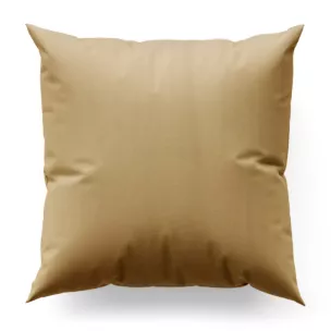 Poszewka szyta złoto jasnobeżowa z miękkiej półmatowej tkaniny welwetowej
