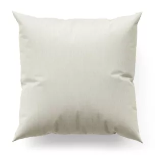 Poszewka szyta kremowa z miękkiej szenilowej tkaniny z efektem melanżu