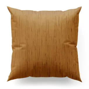 Poszewka szyta ceglasta z tkaniny welwetowej w pionowe prążki, wykończona obciążnikiem