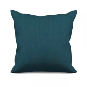 Poszewka szyta turkusowa z miękkiej tkaniny z efektem melanżu