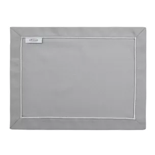 Podkładka na stół srebrna MADELE elegancka z subtelną lamówką Eurofirany