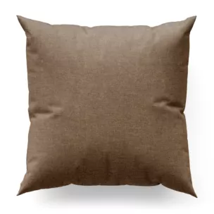 Poszewka na wymiar jasnobrązowa z tkaniny szenilowej z efektem melanżu