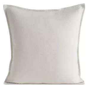 Poszewka na poduszkę 45x45 cm czarna z żakardowej tkaniny z drobnym wzorem LUNA Eurofirany