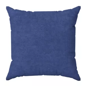 Poszewka szyta DORA - HIT chabrowa z miękkiej tkaniny o welurowej strukturze