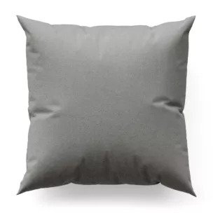 Poszewka na wymiar szara o naturalnym charakterze, z widocznym, ozdobnym splotem