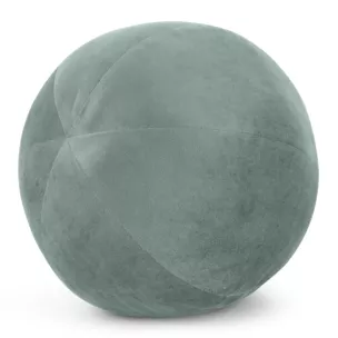 Poduszka dekoracyjna w formie kuli średnica 24 cm welwetowa ciemnomiętowa GAJA Eurofirany