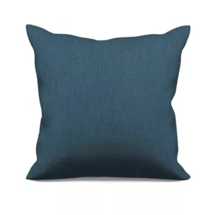 Poszewka szyta niebieska z miękkiej tkaniny z efektem melanżu