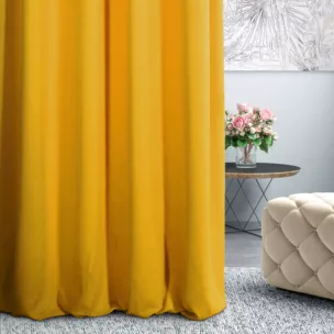 Tkanina zasłonowa miękka gładka o zamszowym chwycie Eurofirany