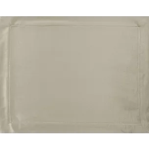 Komplet podkładek 4 szt beżowych 30x40 cm welwetowych MELINDA z ozdobną listwą