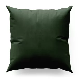 Poszewka na wymiar ciemnooliwkowa z miękkiej półmatowej tkaniny welwetowej