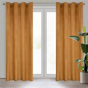 Zasłona miodowa z tkaniny welwetowej 140x250 cm przelotka ROSA Design 91 Eurofirany