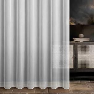 Tkanina firanowa z drobnej matowej siateczki nie wymaga prasowania Eurofirany