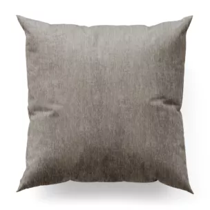 Poszewka na wymiar szara z tkaniny o szenilowej strukturze