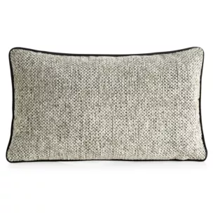 Poszewka na poduszkę 30x50 cm z plecionej szenilowej nici z efektem melanżu beżowa BARI Eurofirany
