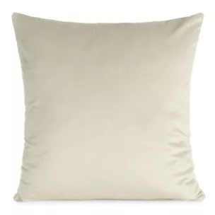 Poszewka na poduszkę 45x45 cm welwetowa o delikatnym połysku gładka jasnobeżowa GAJA 1 Eurofirany