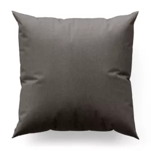 Poszewka szyta popielata z miękkiej tkaniny o welurowej strukturze