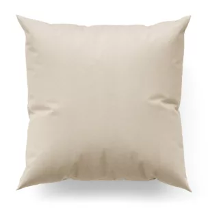 Poszewka na wymiar jasnobeżowa o naturalnym charakterze, z widocznym, ozdobnym splotem