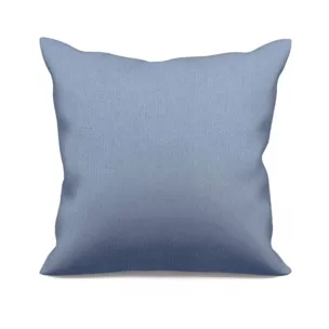 Poszewka szyta błękitna miękka, szenilowa tkanina o wyraźnym splocie i delikatnym połysku